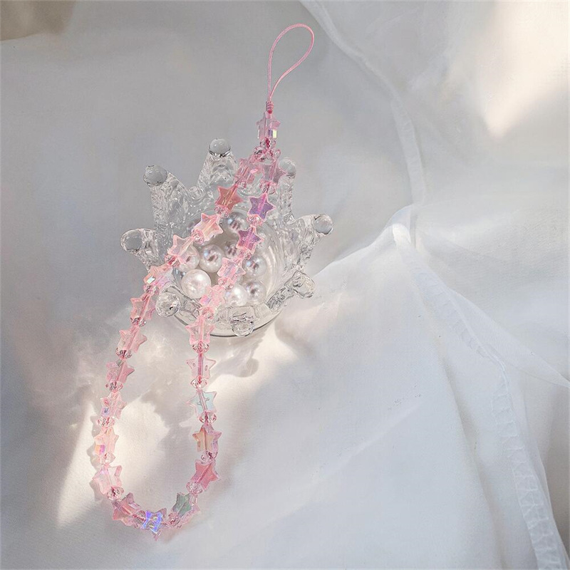 10g Weight Mobile Phone Chain Classification 1 Piece Quantity Daily Occasion Acrylic Material Star Pattern Vacation, Simple Style Style 1 Piece Vacation Simple Style Star Acrylic Mobile Phone Chain 7