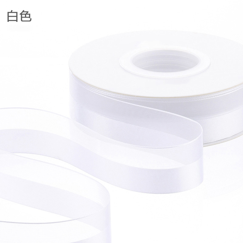 Huaxi medio satén medio satén de seda cinta floral empaque diy regalo cinta floral material de envoltura floral