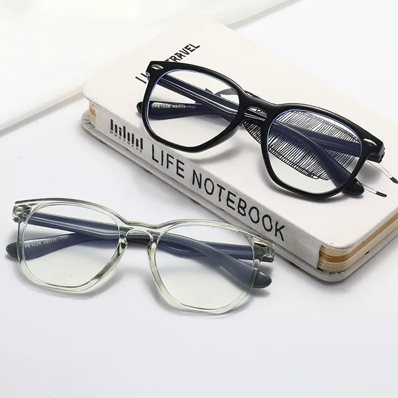 欧莱欧大框米钉透明儿童眼镜框架男童女小孩子无度数防蓝光平光镜