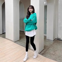 白色小屁帘女下摆春秋季内搭叠穿遮屁股T恤卫衣打底神器半身裙夏