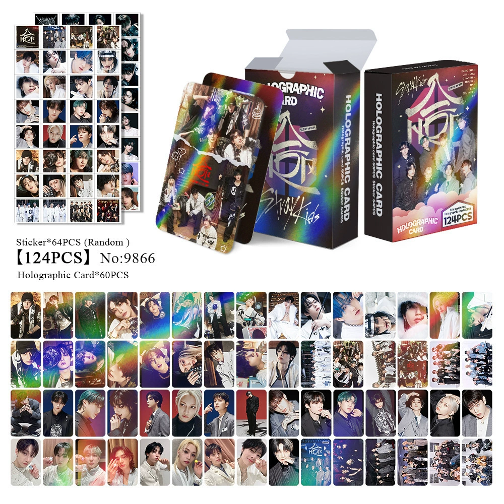 New Model Exclusively for Foreign Trade: 124 Holographic Cards, Total Chain Gidle Str Bptwice Celebrity Merchandise Lomo Small Cards
