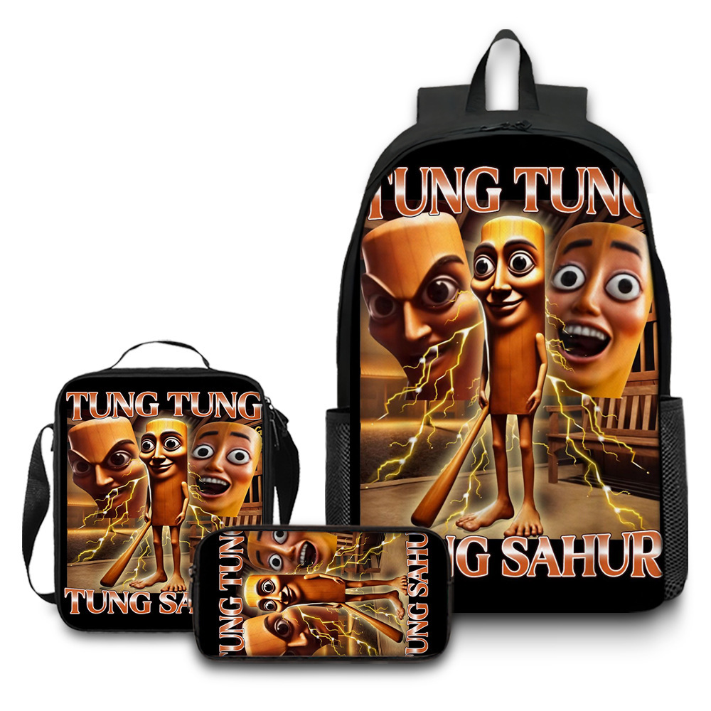 Nuevo producto transfronterizo Italian Brainrot Mochila con estampado digital