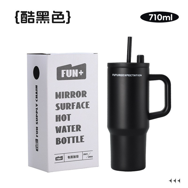 不锈钢内胆便携保温杯大容量水杯吸管杯保冷车载高颜值冰霸手柄杯|undefined