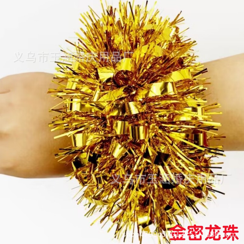 Pulsera de Flores para Animadoras de Película PET para Actuación de Animadoras