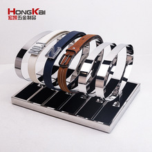 定制腰带展示架百搭金属不锈钢皮带收纳架子服装陈列道具厂家直销