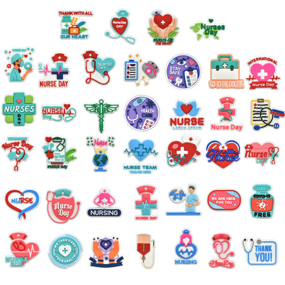 Amazon Medical Care Series DIY Accessories Mobile Phone Case Hole Shoes Soft Adhesive Patch Nurse Accessories
