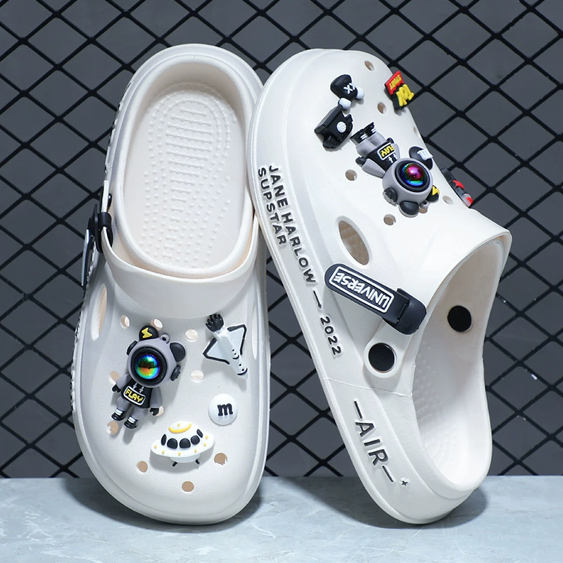 2025 летняя дикая пещерная обувь мужская обувь в тапочках плоская нижняя папочка пляжная обувь легкая сандалия мужская