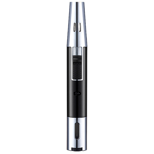 Simple and Elegant Home Use Pen Style Flame Gun Transparent Gas Tank Adjust Gas Straight Spray Windproof Lighter Creative Cross-border Premium 856