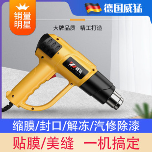Industrial Hot Air Gun Blowing Wire Head Gun High Power 2000W Watt Temperature Regulating Car Blowing Film Gun Welding Gun Baking Gun