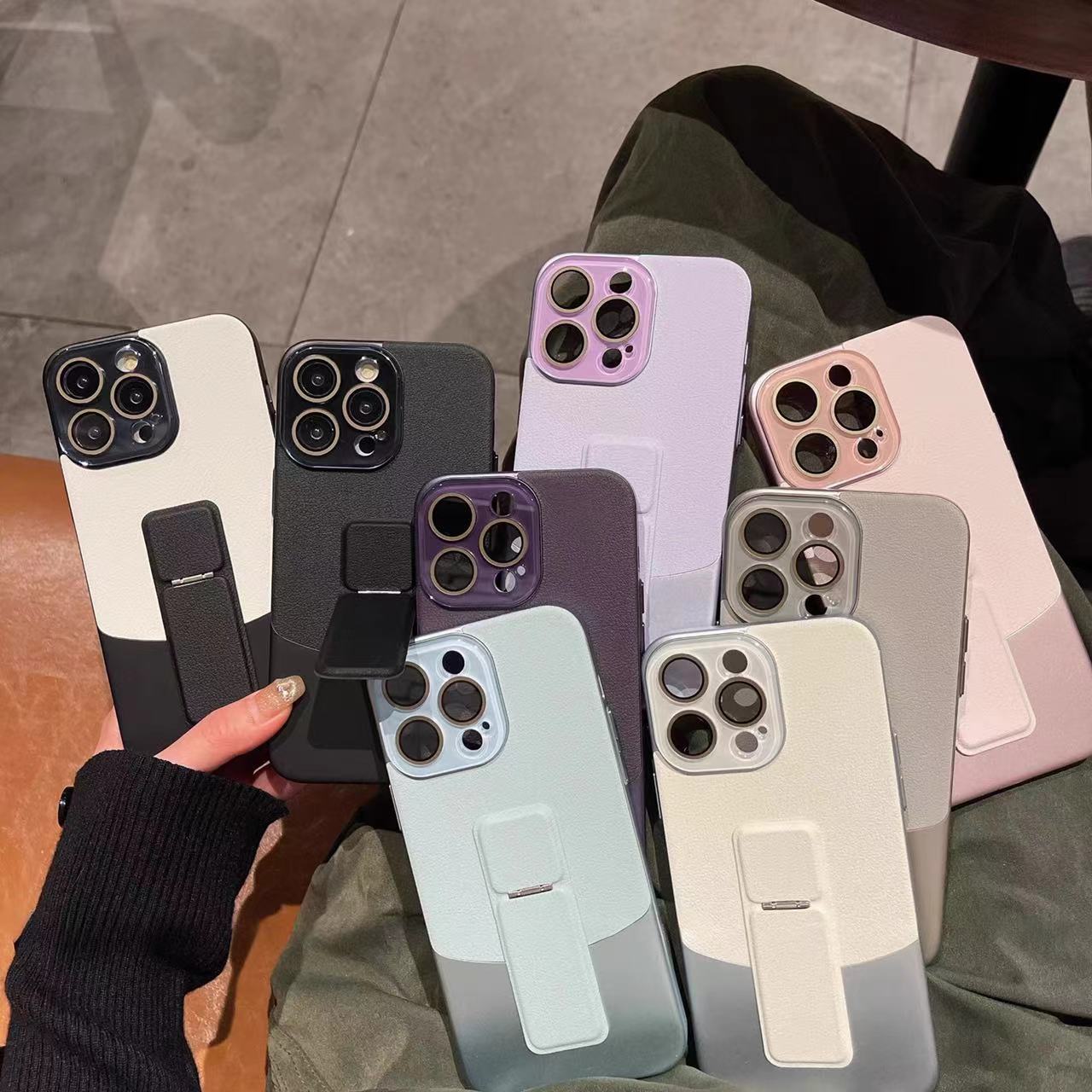 Sencillo patrón de lichi empalme 16promax soporte iPhone14 para Apple 15PM funda para teléfono móvil 13 hombres y mujeres 16