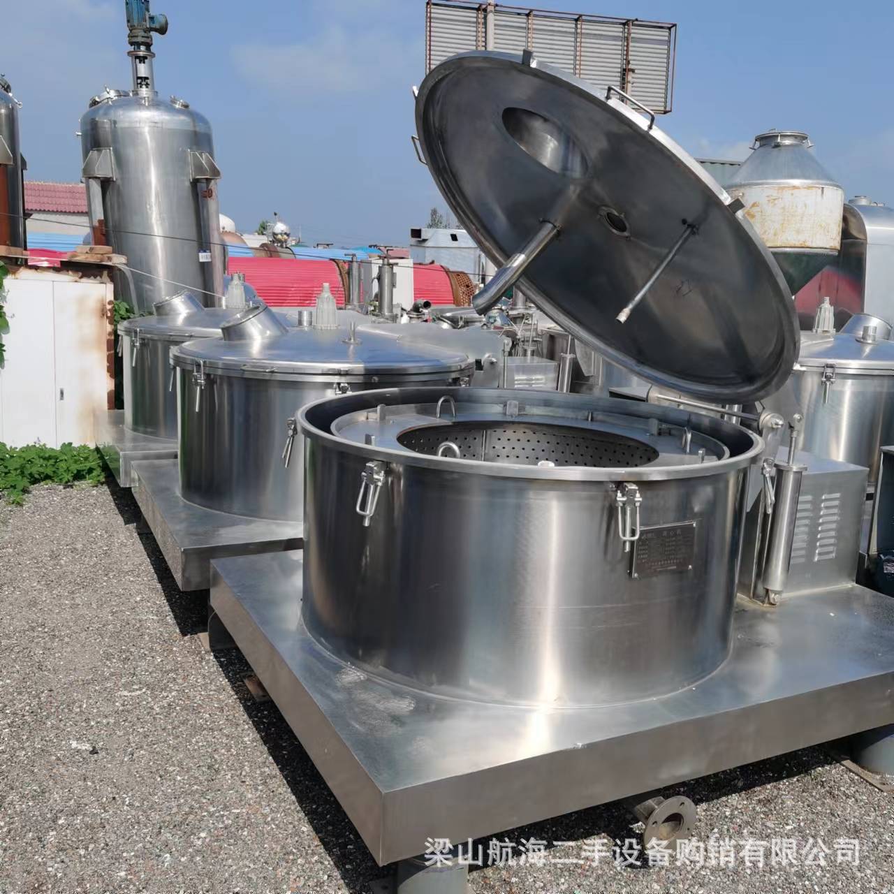 购销二手平板离心机 1200型吊带离心机 平板密闭离心机 成色好