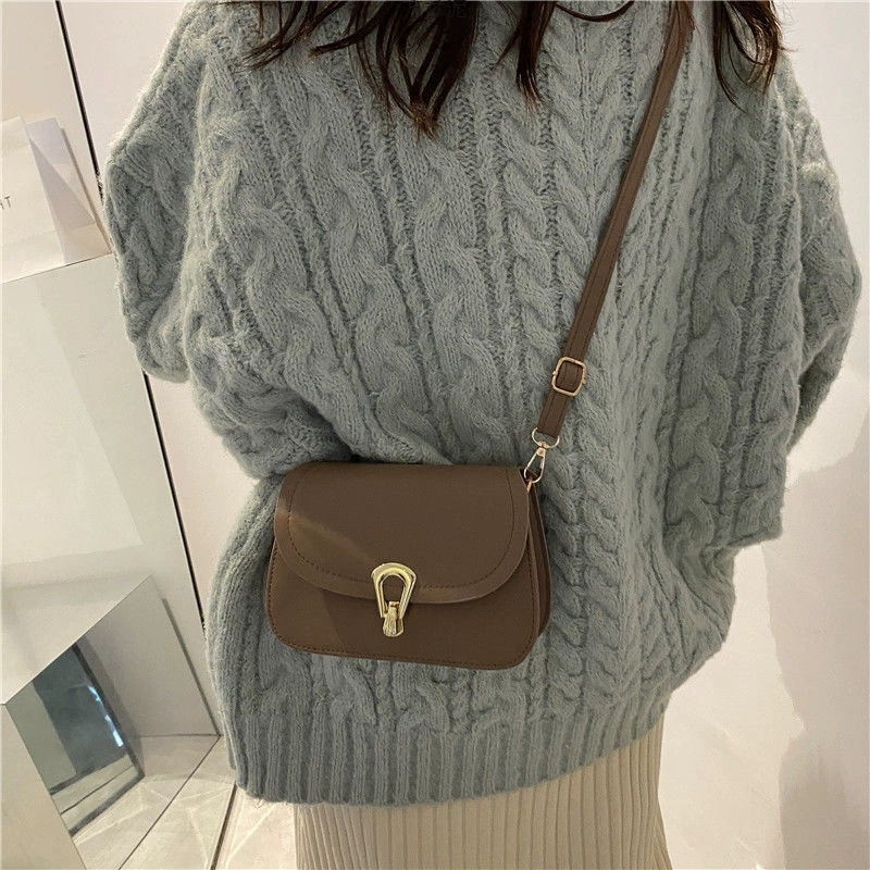 Простая текстура маленькая сумка женская новая летняя мода поездка через плечо сумка