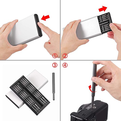 63-in-1 screwdriver set glasses mobile phone computer repair tool multi-function precision manual screwdriver bit