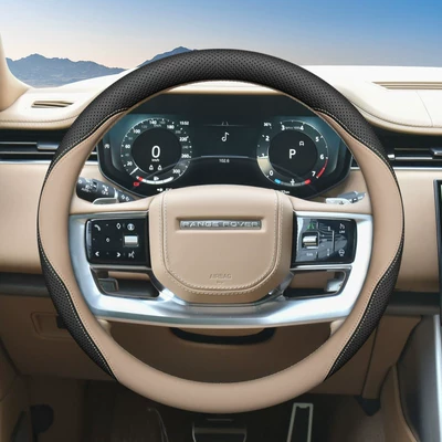 Interior Modification Set, Steering wheel cover - land-rover-exclusive-black-range-rover-beige-standard