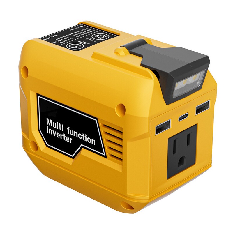 250W Lithium Battery Inverter Suitable for Milwaukee, Dewalt, Makita 18V20V to 110V Us Standard Pd20Wqc3.0