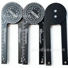 跨境铝合金360°量角器水平角度规木工角度切割定位器 DIY角尺