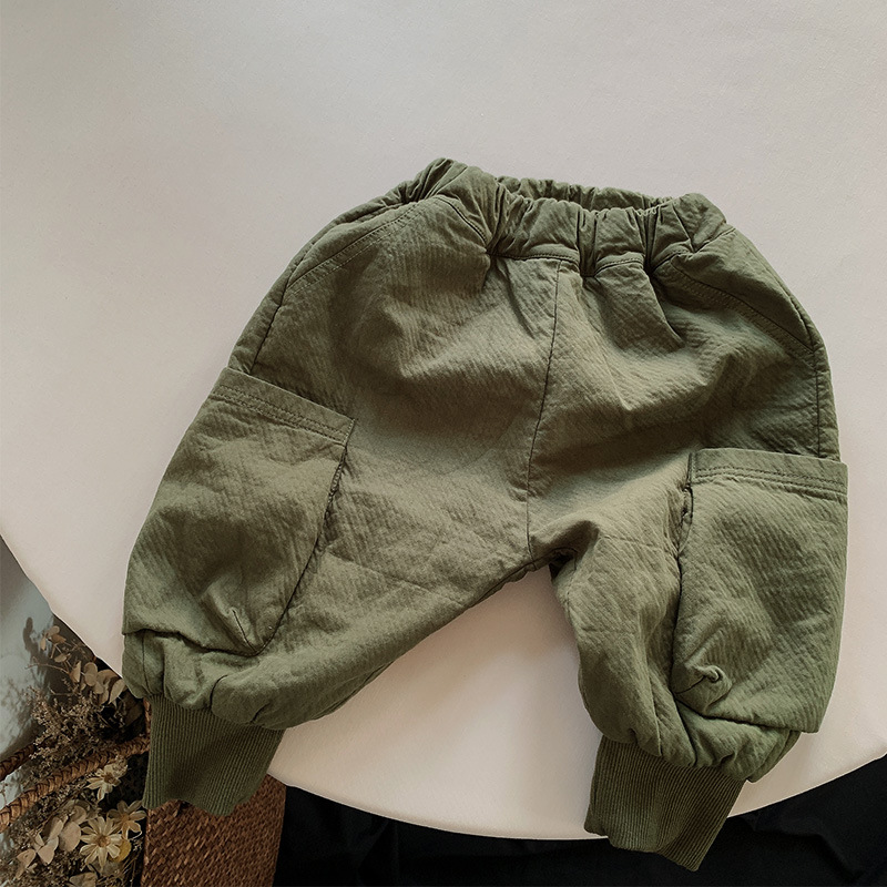 Vintage Style Sports Solid Color Cotton Boys Pants display picture 2