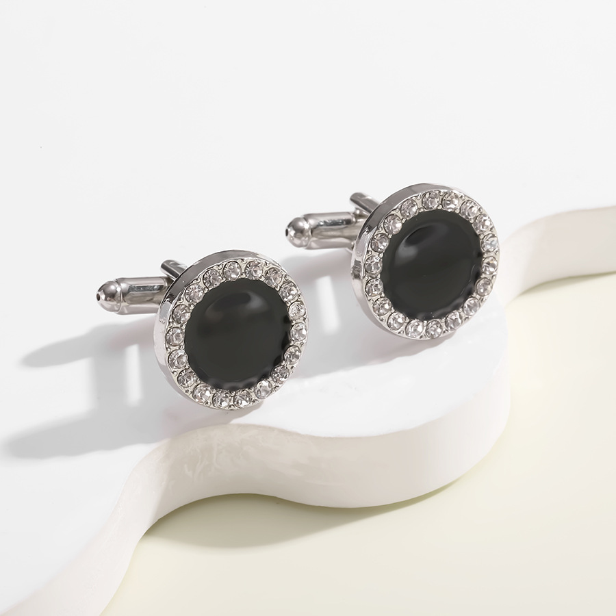 Neue heiße verkauf herrenmode Französisch legierung diamant manschettenknöpfe manschettennägel hemdknöpfe_voghion.com