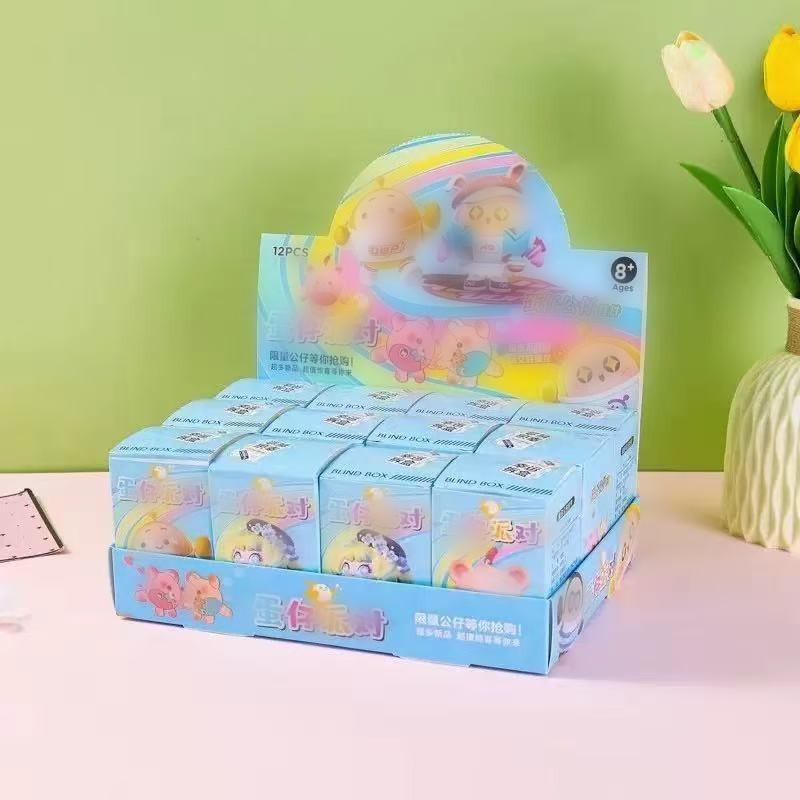 Juguete de los nuevos niños ciego caja muñeca de dibujos animados lindo llavero muñeca 2 paquete al por mayor puesto pequeño regalo