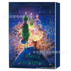 新しいグリンチ 24 個カウントダウンカレンダーブラインドボックス緑の毛の怪物グリンチクリスマスアドベントカレンダーボックスギフトボックス