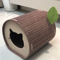 树桩猫窝耐磨猫爪隧道宠物不粘毛立体多功能半封闭躲避可折叠