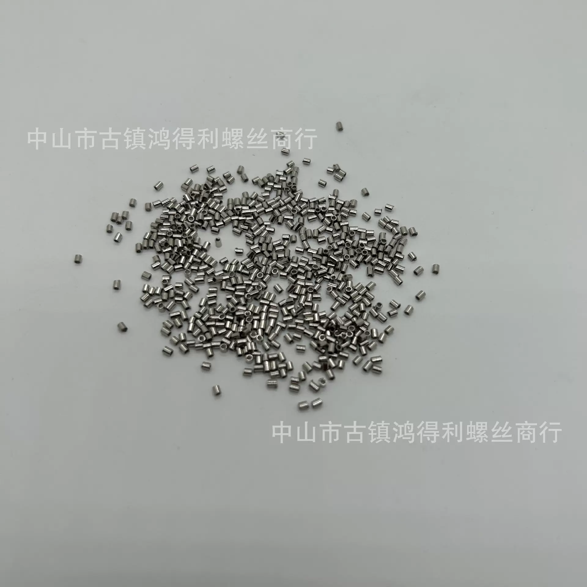 定位珠m2*2桶形 定位珠手工串珠饰品配件 水晶珠帘 铜件 镀铬