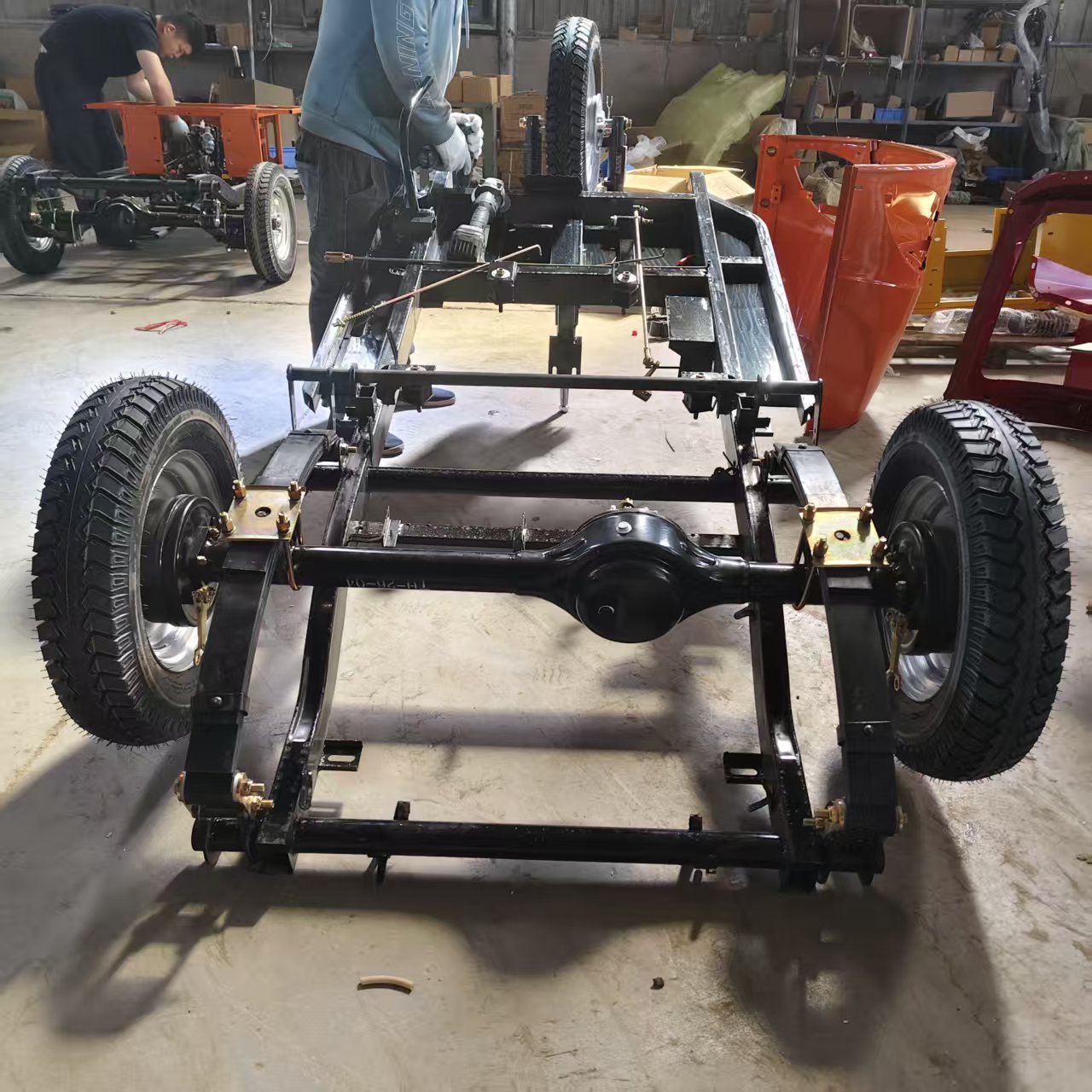 Three-Wheel Motorcycle 160 Drum Brake Non-Shifting Rear Axle Assembly Wholesale and Retail In-Stock Supply Front and Rear Axles