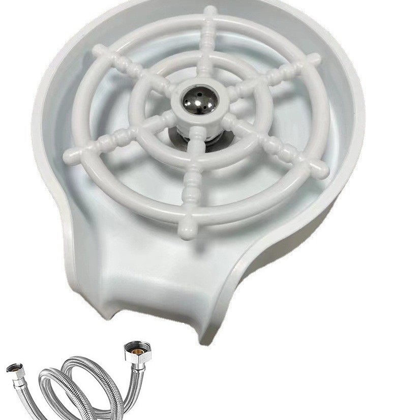 Lavador de Vasos para Barra, Lavador de Botellas para Fregadero, Lavador Automático de Café, Enjuagador sin Presión, Grifo