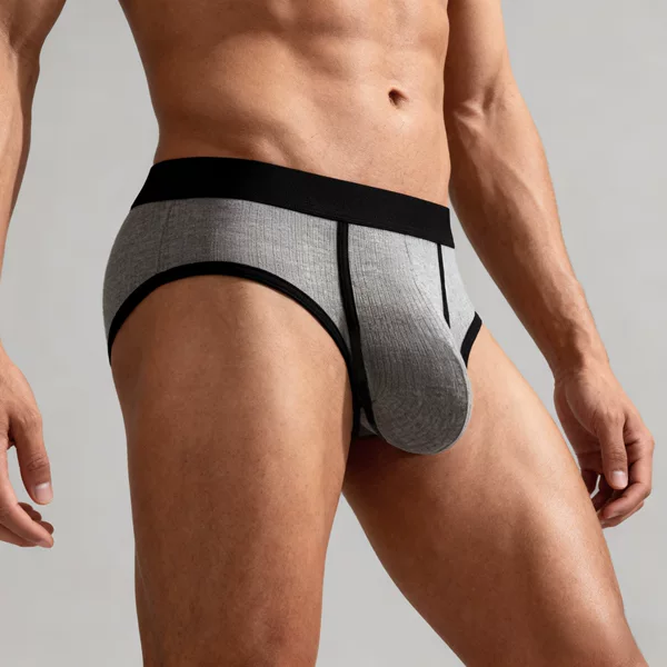 Foreign Brand J Men's Cross-Border Trade Popular Men's Briefs Breathable U-Convex Large Pouch Independent Compartment Sexy Underwear