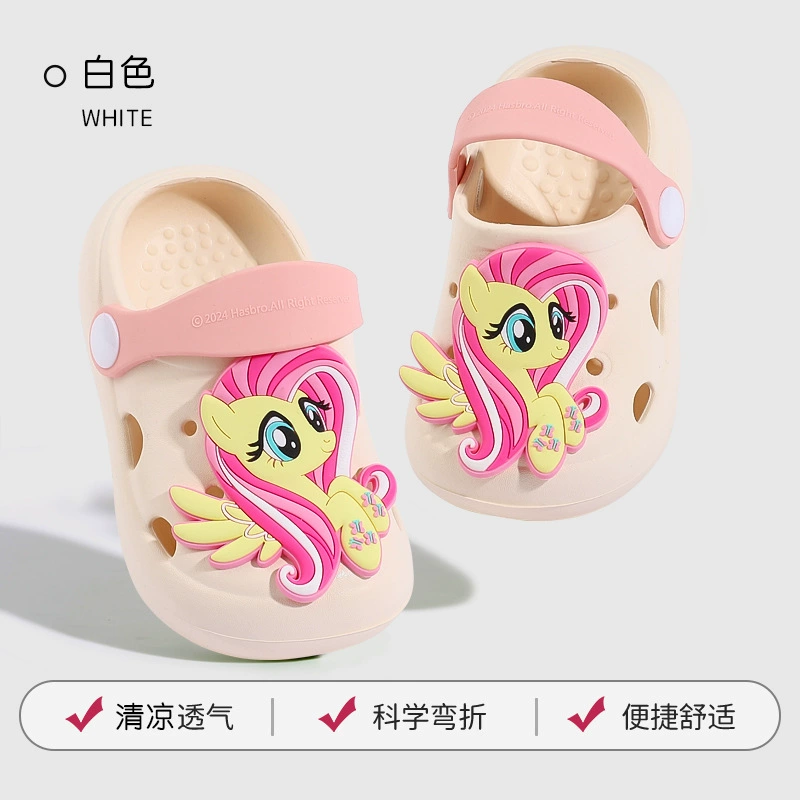 Маленькая пони Поздравительная Cute детская трансформер, обувь, летняя пляжная обувь, сандалии, тапочки, Царь-го