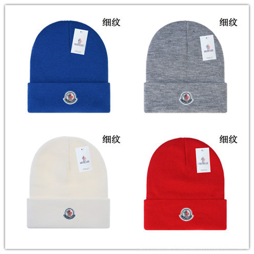 M.O.N.C.L.E.R Knitted Hat Woolen Hat Baseball Cap Letter Embroider Fashion Hat Beanie M-4