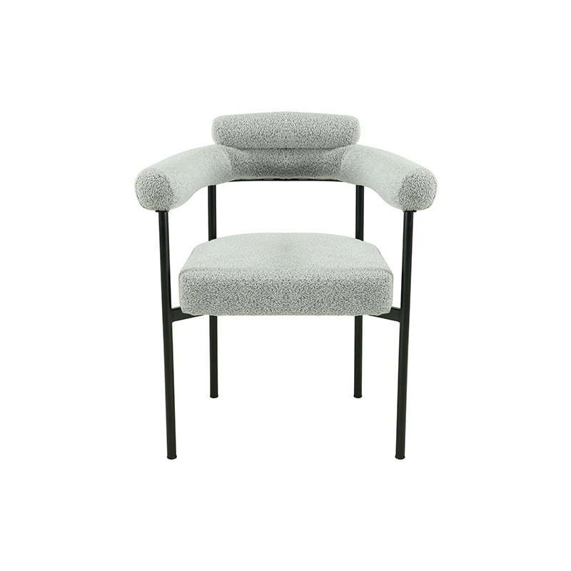 Sillas de exportación lujosas sillas de comedor de alto nivel escandinavas sillas de respaldo de estilo crema sillas de comedor image 6