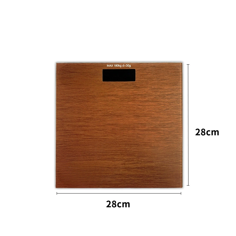 Весы для ванной с цифровым дисплеем, 180 кг, с наклейкой под бамбук, для измерения веса и здоровья