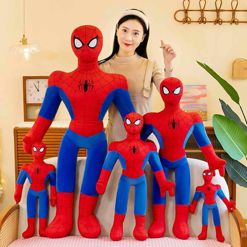 Spider-Man doll plush toy boy sleeping pillow large rag doll birthday gift bed sleeping pillow