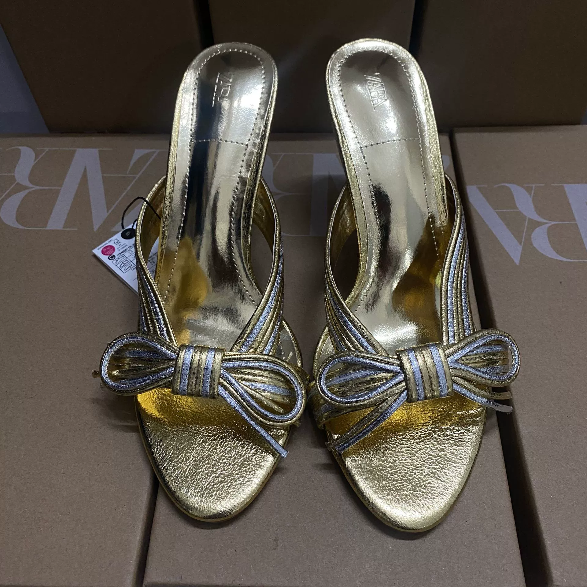 Производитель ZA скрученный переплетенные шлепки 25 весна-лето новая круглая носка открытого мыса однослойная лямка туфли на каблуке высокая шпилька модные шлепки
