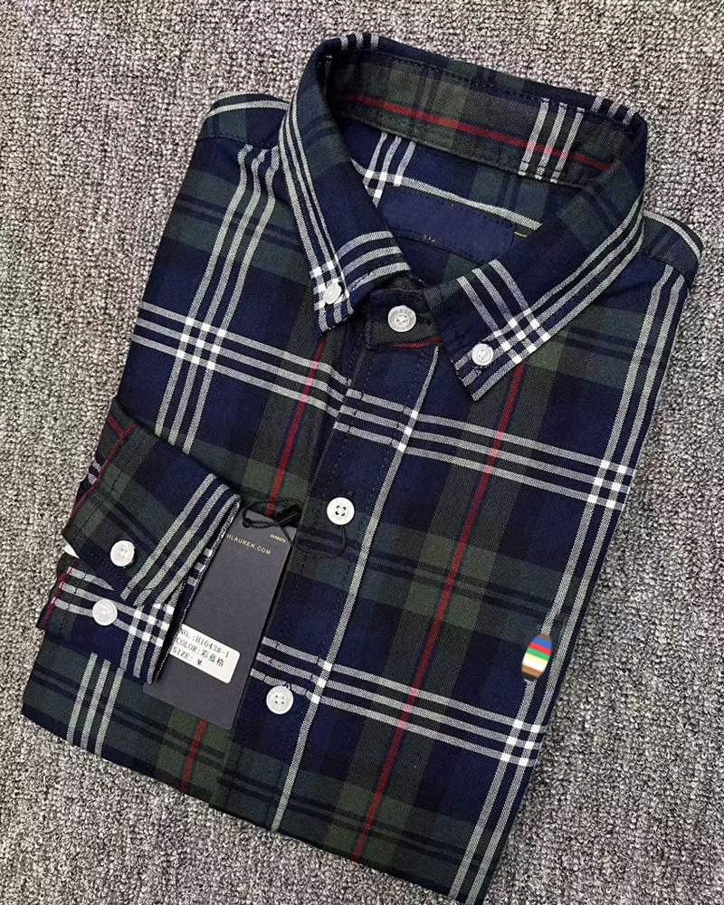 H1043-1#Cuadrícula azul vibrante con un pequeño caballo de colores.