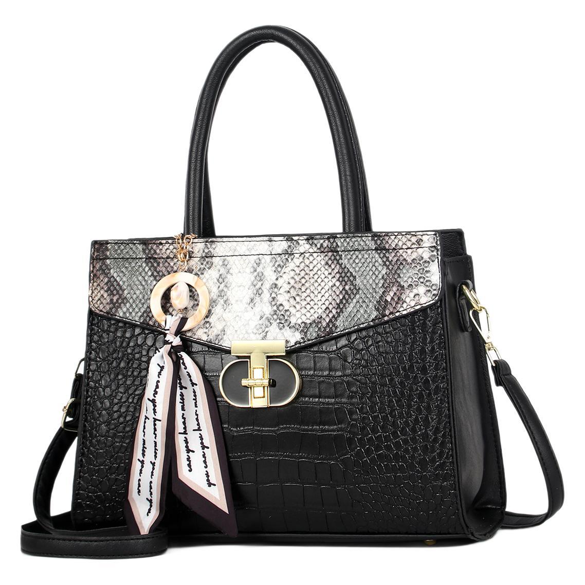 Taizhou bolso de mujer nuevo estilo con patrón de serpiente bolso de hombro con patrón de cocodrilo bolso de mensajero comercio exterior al por mayor bags transfronterizos