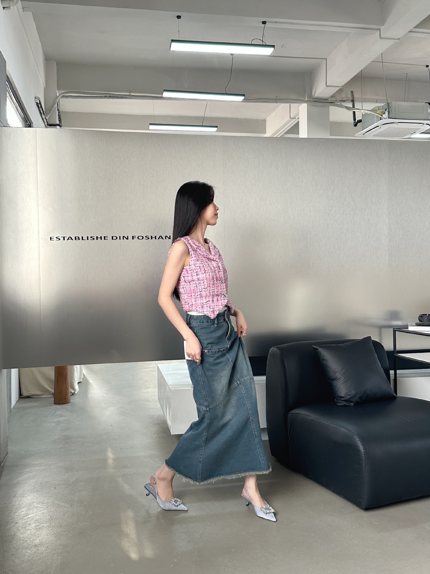 Pomladna in jesenska sezona 2024 Novi tanki sandali z visokimi petami, elegantni slavni sandali Baotou, vilinski Sh, koničasti enojni_voghion.com