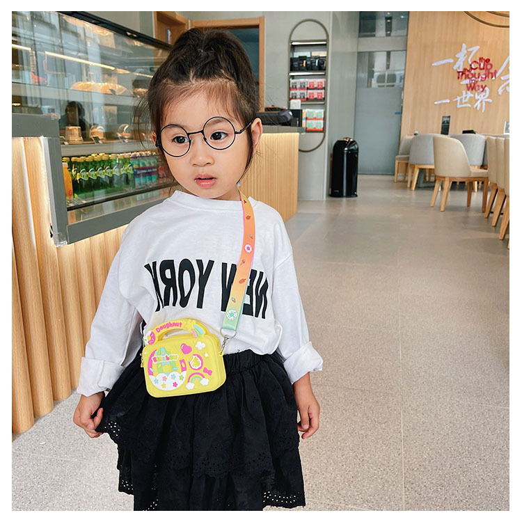Candy Color Childrens Bags 2021 Summer New Shoulder Bag Cute Fashionable Baby Crossbody Bag Boys and Girls Silicone Bagpicture10