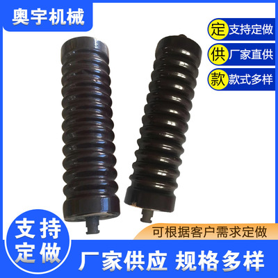 [槽型托辊支架平行无动力托辊矿用输送机缓冲托辊输送皮带托辊]