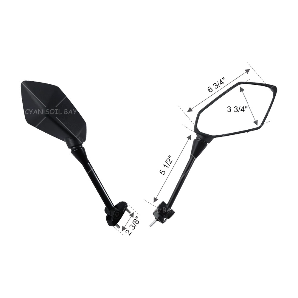 Suitable for Kawasaki Ninja650R Er-6F 09-15 400R Z1000Sx Motorcycle Rearview Mirror
