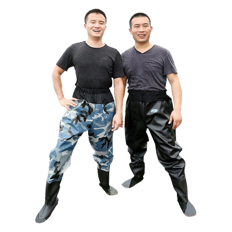 Waist-length Thickened Half-length Water Pants Waist-length Light Waterproof Clothes Rain Pants Leather Fork Fishing and Fishing Pants