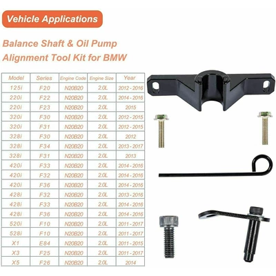 Bmw N20 Balance Shaft Mühərrik tənzimləmə alətləri