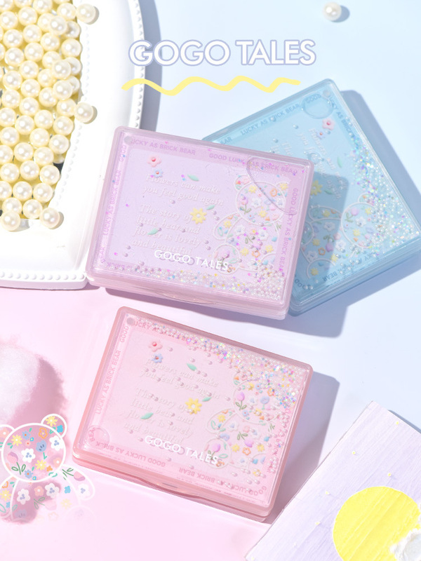 gogotales Gogo Dance Garden quicksand bear trim powder shadow nose shadow face profile high-gloss trim one-piece plate