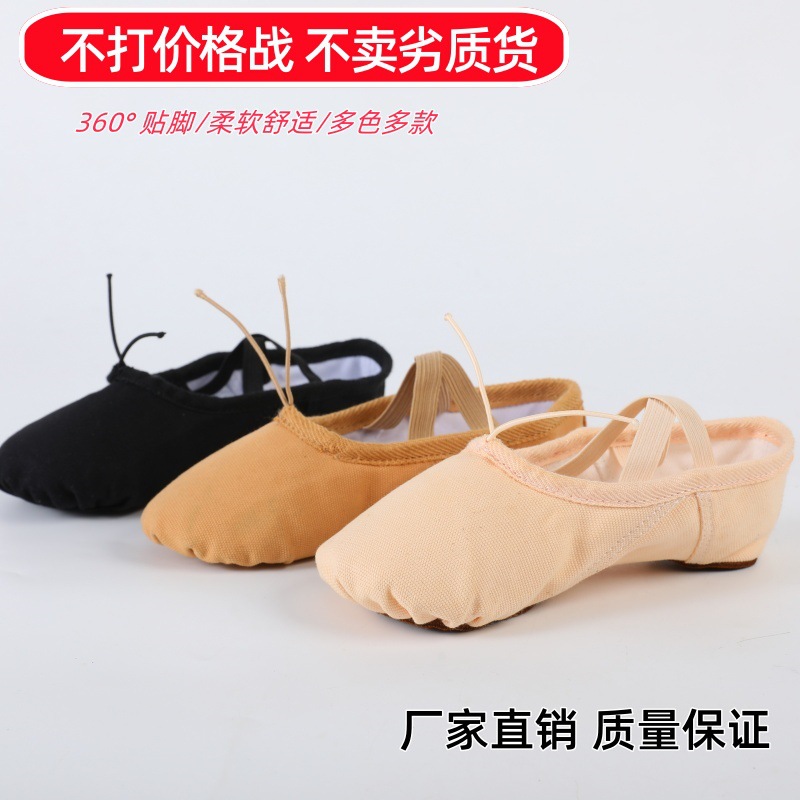 Children's Soft-Soled Cat Claw Girls' Dance Practice Men's Latin Teacher's Exam Canvas Shoes Pink Dance Shoes China