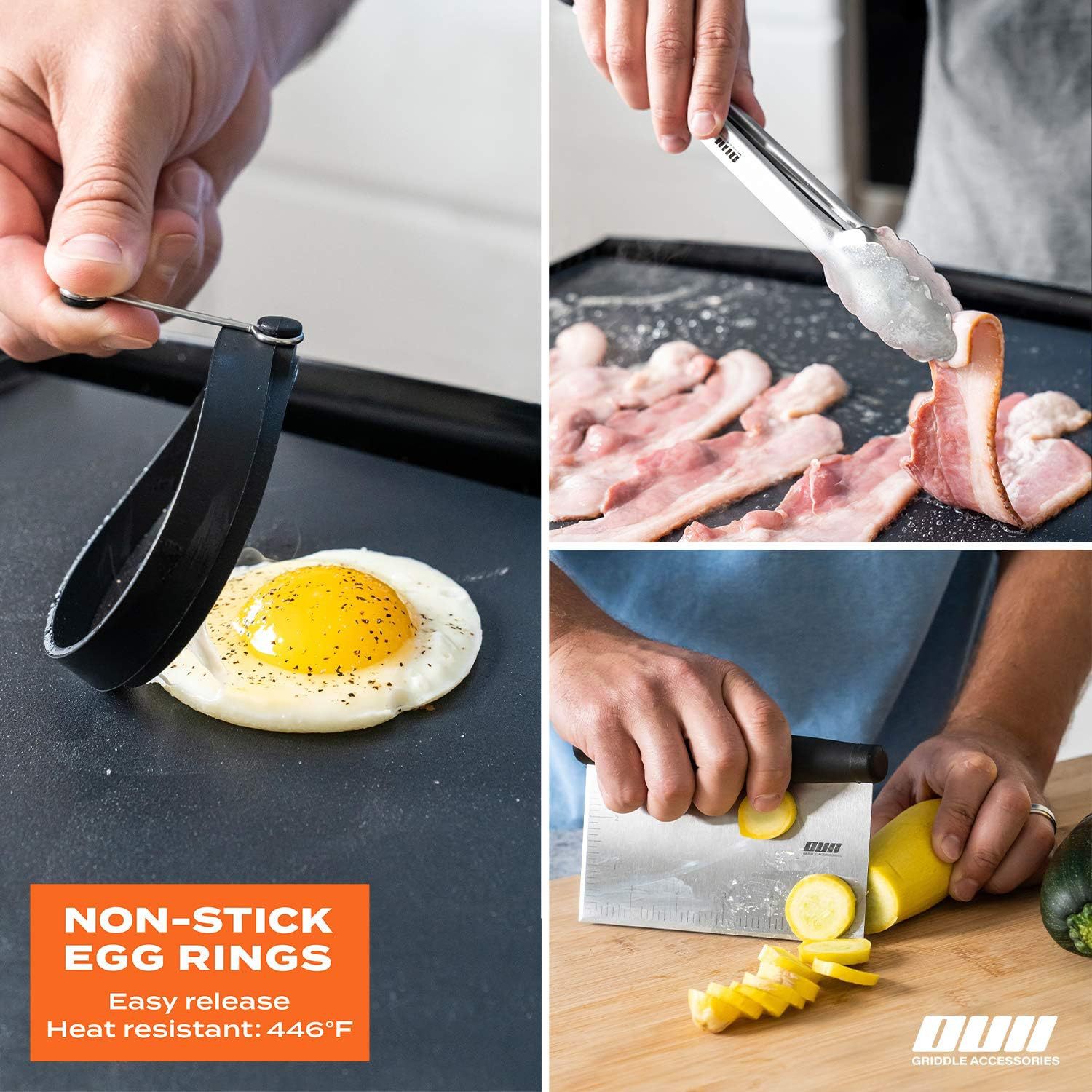 Amazon set de cocinas de cocina, sopa de filete, sopa de acero inoxidable, mango de plástico, sopa de hierro, pala de cocción