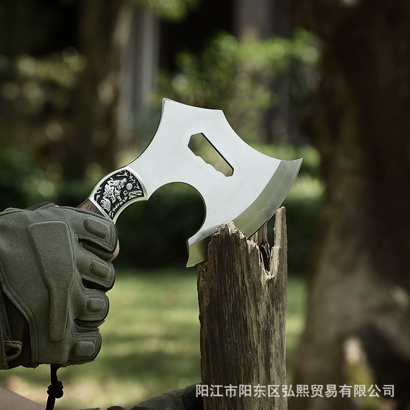 Outdoor ax head camp jungle logging ax portable waist ax car rescue survival fire ax tactical ax