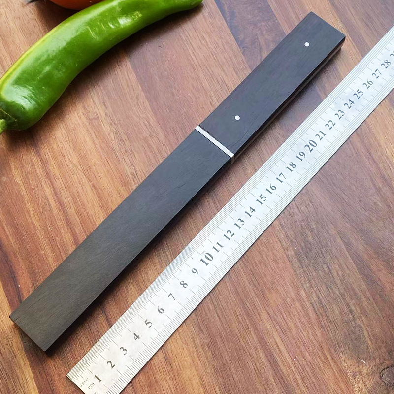 一体龙骨菊田木鞘户外刀具野外求生刀高硬度手工开刃小直刀手把肉