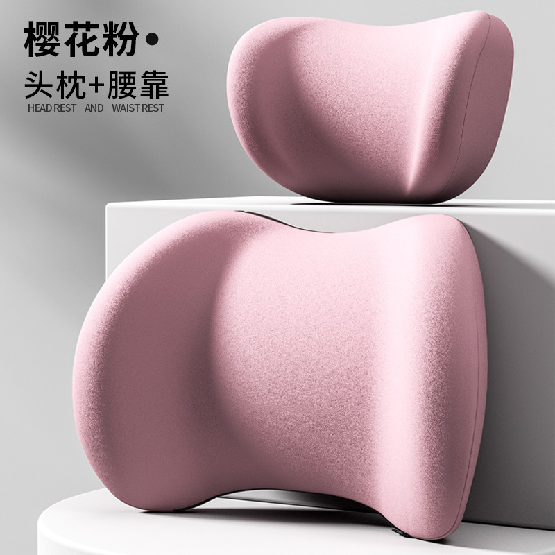 Car Headrest and Lumbar Support for Drivers, Memory Foam Support for Prolonged Sitting, Car Shoulder Pillow, Automotive Accessories