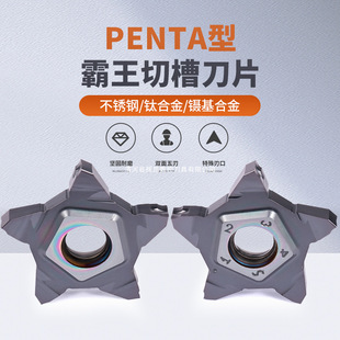 Cnc Penta24N Flat Mouth Series Five-Pointed Star Overlord Blade Grooving and Cutting Pchr/L Overlord Grooving Tool Holder